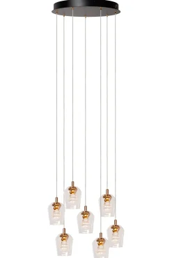 BERLIANE - Hanglamp - Ø 39 cm - LED Dimb. - 7x4W 2700K - Transparant*Lucide Cheap