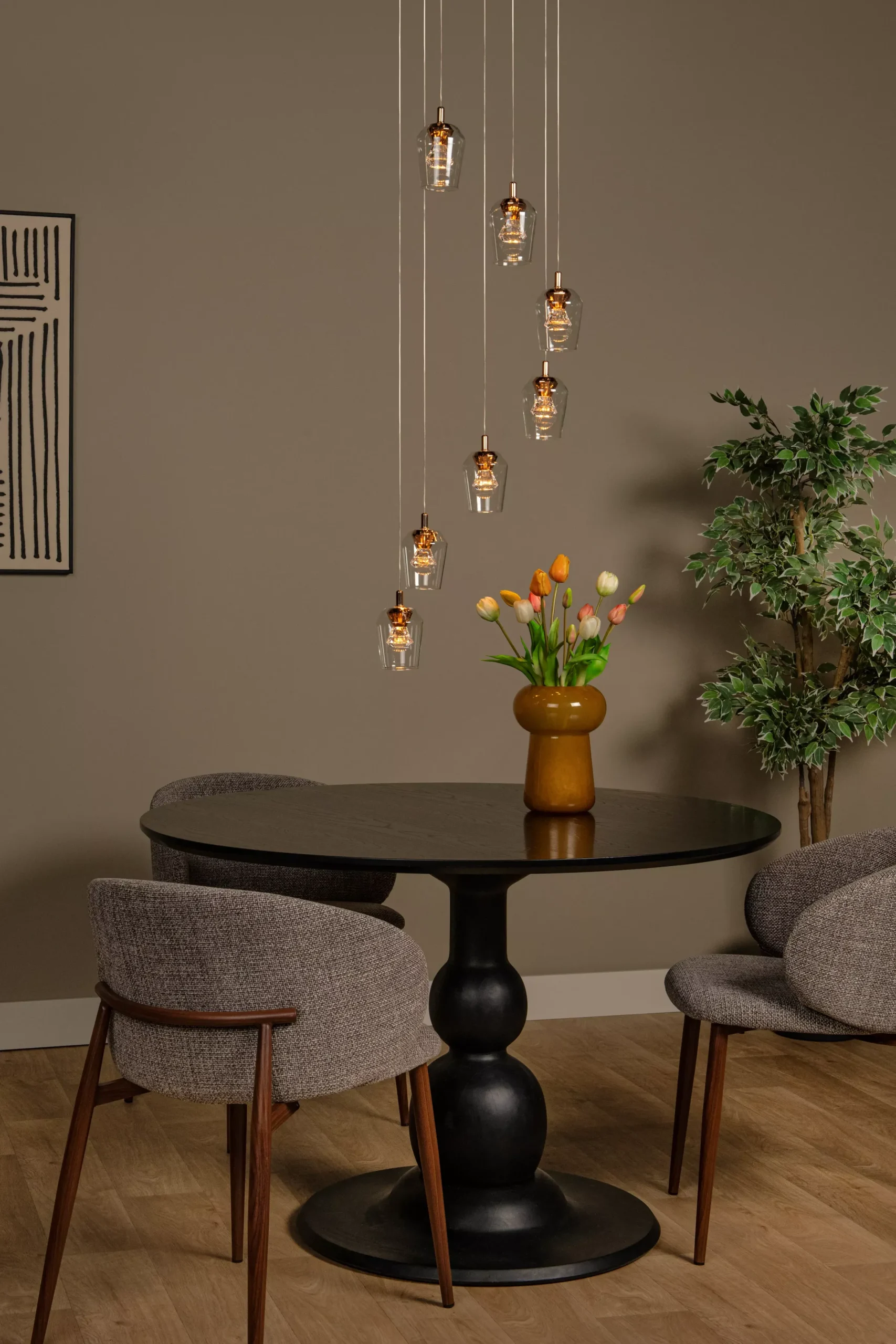 BERLIANE - Hanglamp - Ø 39 cm - LED Dimb. - 7x4W 2700K - Transparant*Lucide Cheap