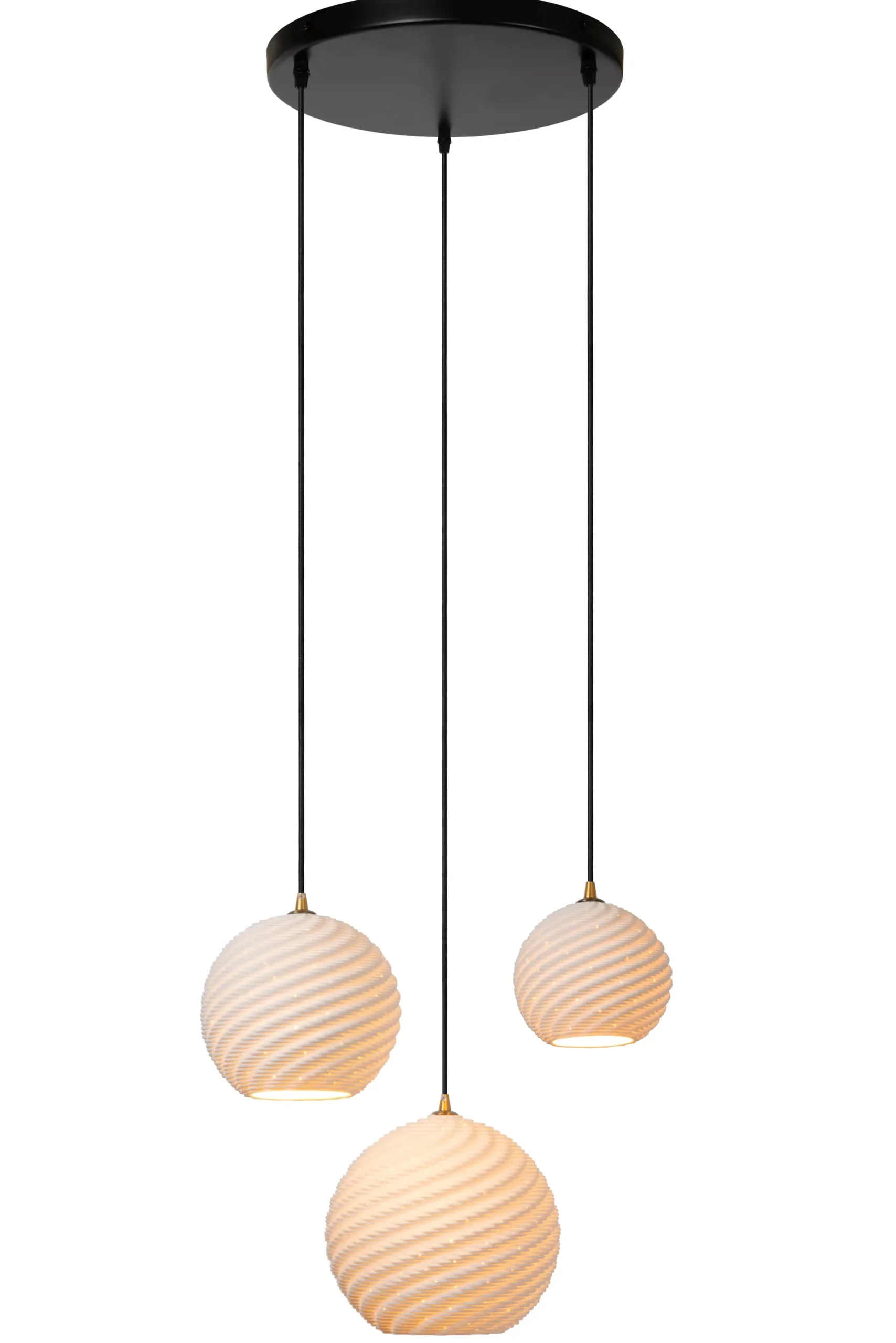 BINA - Hanglamp - Ø 40 cm - 3xE27 - Wit*Lucide Cheap