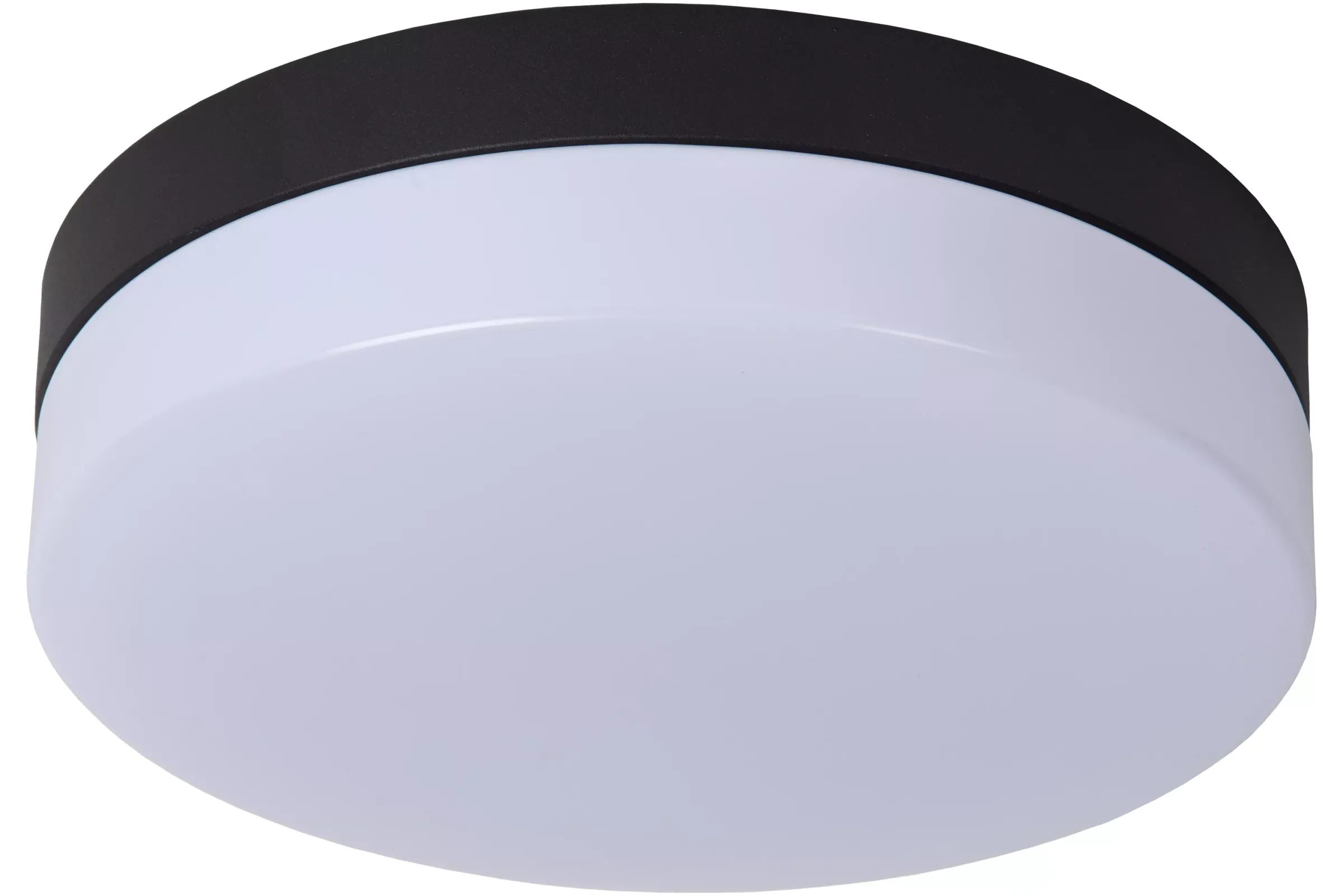 BISKIT - Plafonnière Badkamer - Ø 23 cm - LED - 1x12W 2700K - IP44 - Beweging & dag/nacht sensor - Zwart*Lucide Best