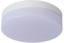 BISKIT - Plafonnière Badkamer - Ø 23 cm - LED - 1x12W 2700K - IP44 - Beweging & dag/nacht sensor - Wit*Lucide Shop
