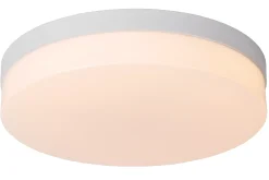 BISKIT - Plafonnière Badkamer - Ø 34,5 cm - LED - 1x24W 2700K - IP44 - Beweging & dag/nacht sensor - Wit*Lucide Sale