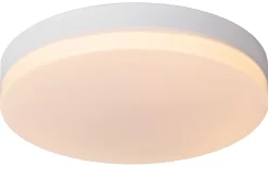 BISKIT - Plafonnière Badkamer - Ø 40 cm - LED - 1x36W 2700K - IP44 - Beweging & dag/nacht sensor - Wit*Lucide New