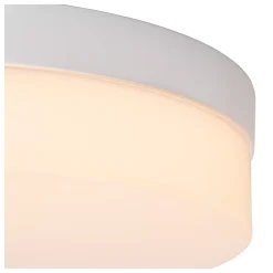 BISKIT - Plafonnière Badkamer - Ø 40 cm - LED - 1x36W 2700K - IP44 - Beweging & dag/nacht sensor - Wit*Lucide New
