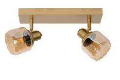 BJORN - Plafondspot - 2xE14 - Mat Goud / Messing*Lucide Cheap