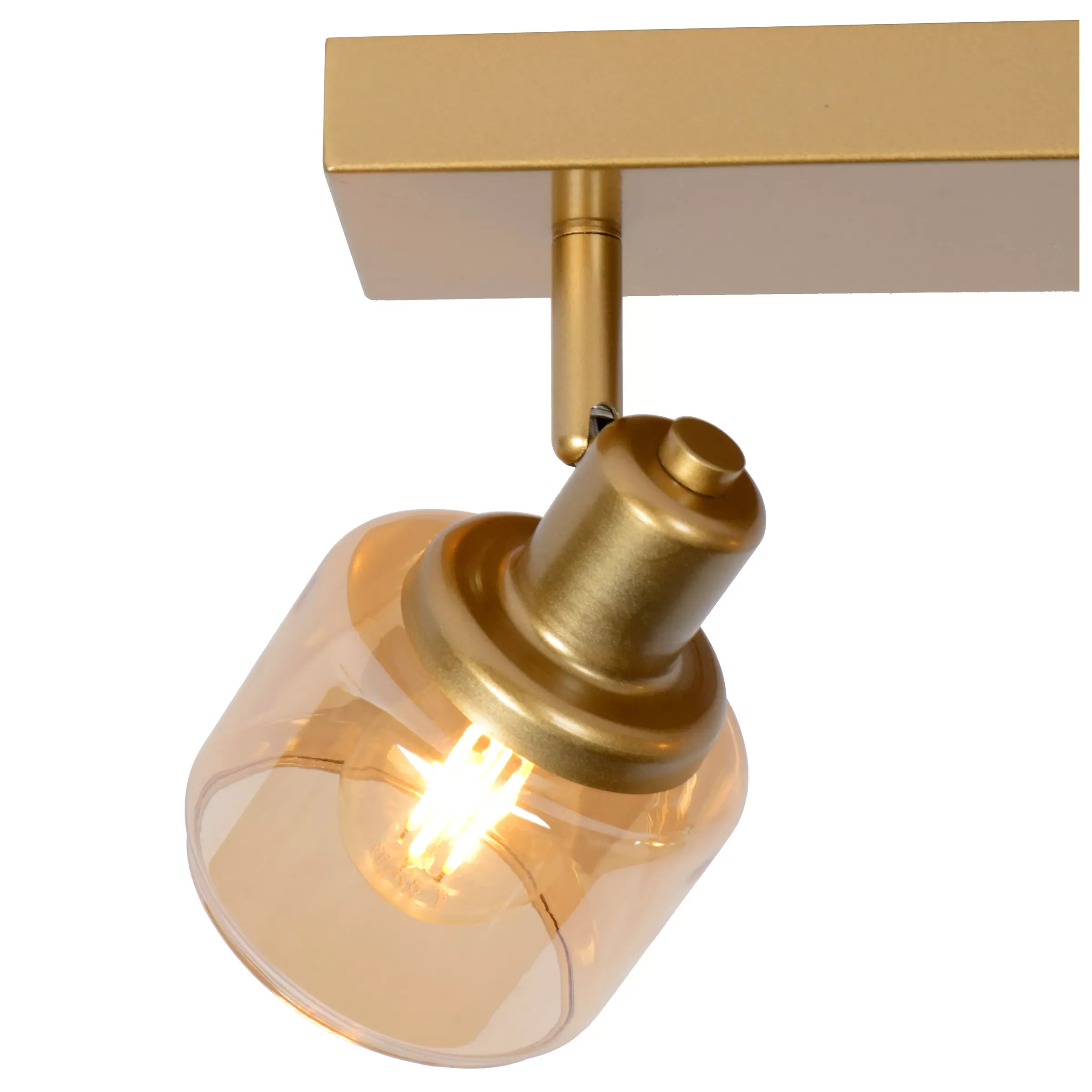 BJORN - Plafondspot - 2xE14 - Mat Goud / Messing*Lucide Cheap