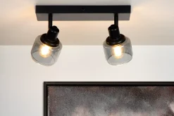 BJORN - Plafondspot - 2xE14 - Zwart*Lucide Best Sale