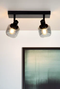 BJORN - Plafondspot - 2xE14 - Zwart*Lucide Best Sale