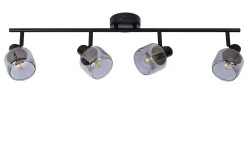 BJORN - Plafondspot - 4xE14 - Zwart*Lucide Shop
