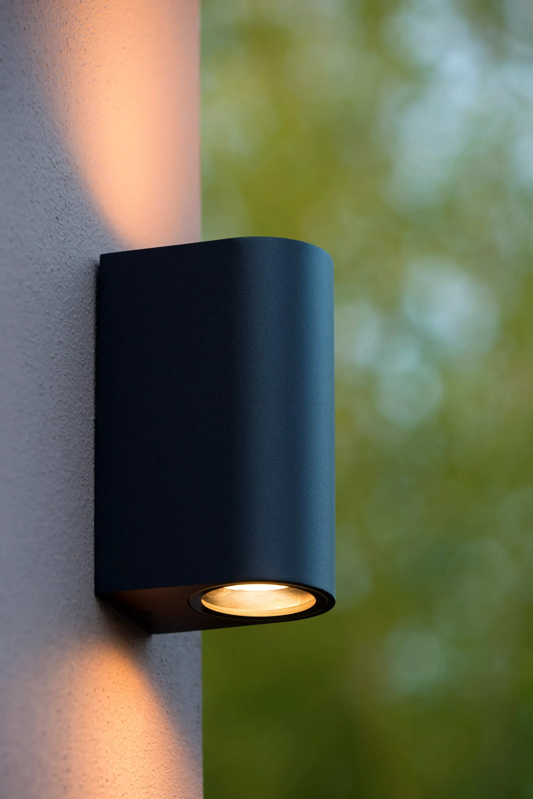 BOOGY - Wandspot / Wandlamp Binnen/Buiten - 2xGU10 - IP44 - Zwart*Lucide Cheap
