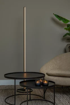 BRAGA - Vloerlamp - Ø 30 cm - LED Dimb. - CCT - 1x22W 2700K/4000K - Koffie*Lucide Shop