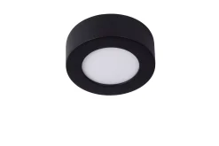 BRICE-LED - Plafonnière Badkamer - Ø 11,7 cm - LED Dimb. - 1x8W 3000K - IP44 - Zwart*Lucide Fashion