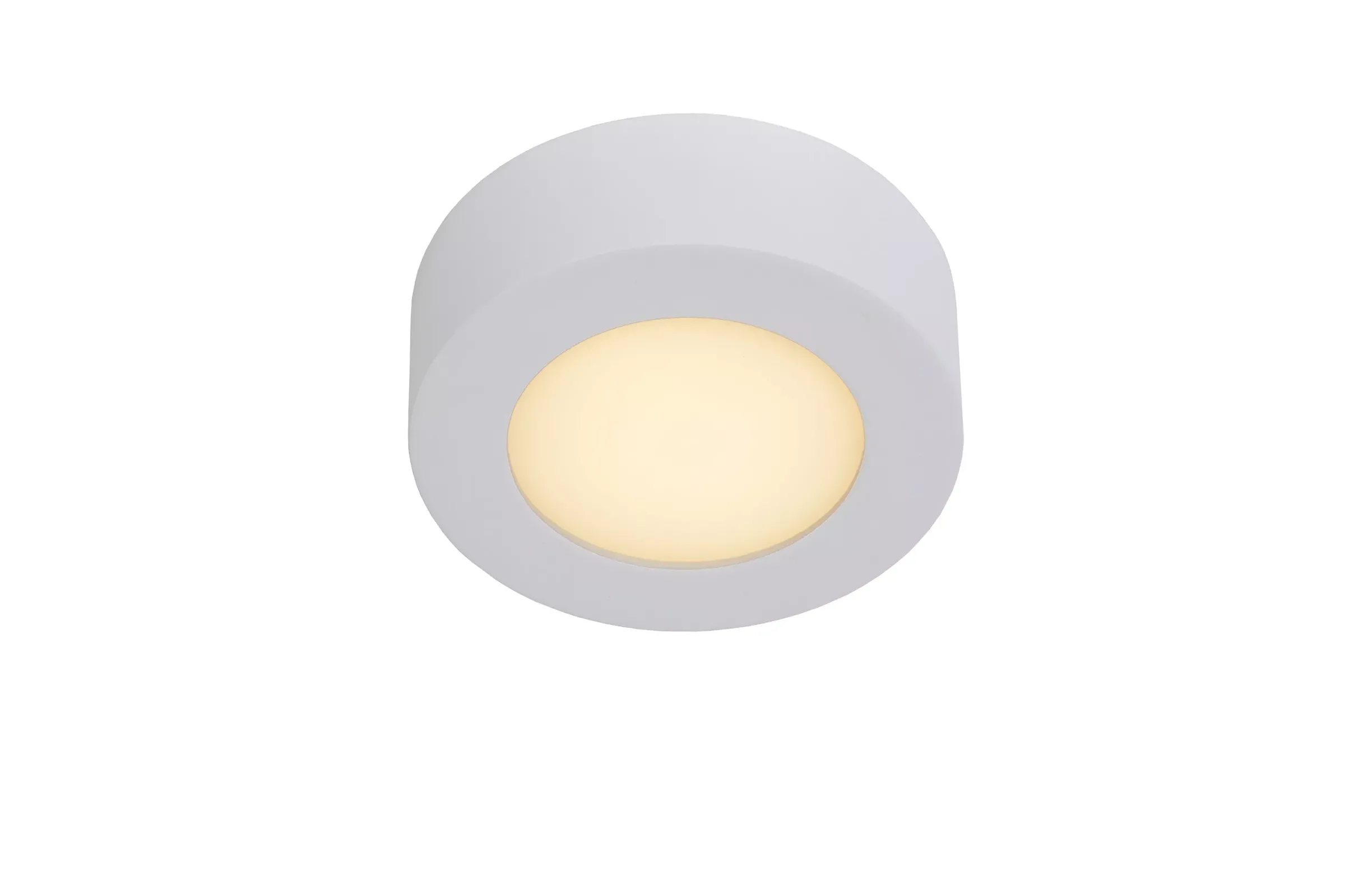BRICE-LED - Plafonnière Badkamer - Ø 11,7 cm - LED Dimb. - 1x8W 3000K - IP44 - Wit*Lucide Cheap