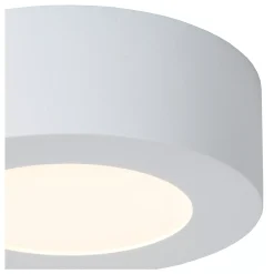 BRICE-LED - Plafonnière Badkamer - Ø 11,7 cm - LED Dimb. - 1x8W 3000K - IP44 - Wit*Lucide Cheap