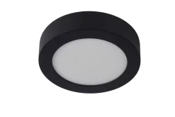 BRICE-LED - Plafonnière Badkamer - Ø 18 cm - LED Dimb. - 1x12W 3000K - IP44 - Zwart*Lucide Best