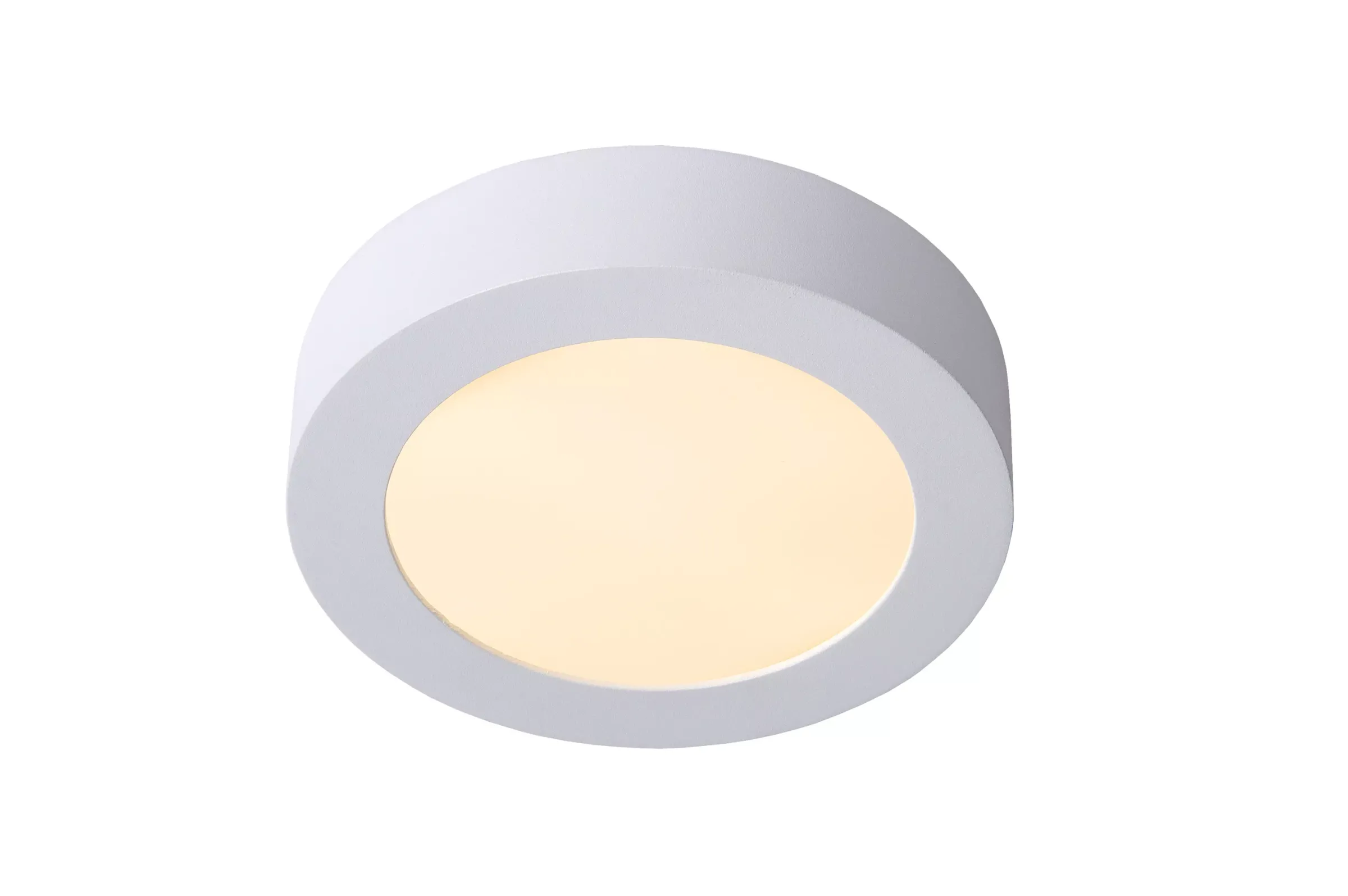 BRICE-LED - Plafonnière Badkamer - Ø 18 cm - LED Dimb. - 1x12W 3000K - IP44 - Wit*Lucide Discount