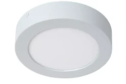 BRICE-LED - Plafonnière Badkamer - Ø 18 cm - LED Dimb. - 1x12W 3000K - IP44 - Wit*Lucide Discount
