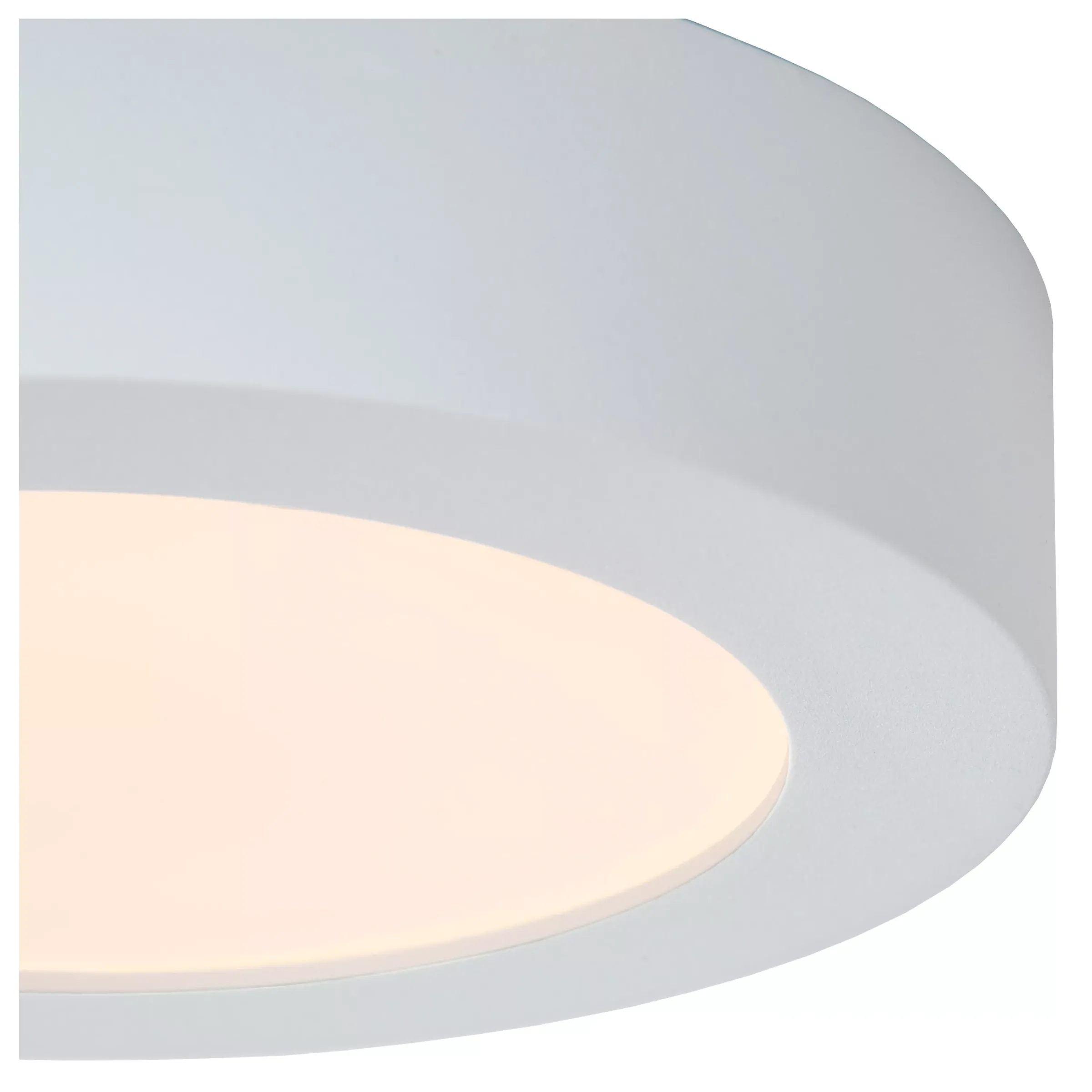 BRICE-LED - Plafonnière Badkamer - Ø 18 cm - LED Dimb. - 1x12W 3000K - IP44 - Wit*Lucide Discount