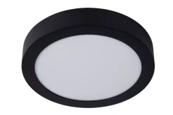 BRICE-LED - Plafonnière Badkamer - Ø 24 cm - LED Dimb. - 1x15W 3000K - IP44 - Zwart*Lucide Cheap
