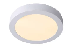 BRICE-LED - Plafonnière Badkamer - Ø 24 cm - LED Dimb. - 1x15W 3000K - IP44 - Wit*Lucide Shop