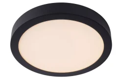 BRICE-LED - Plafonnière Badkamer - Ø 30 cm - LED Dimb. - 1x30W 3000K - IP44 - Zwart*Lucide Outlet