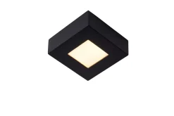 BRICE-LED - Plafonnière Badkamer - LED Dimb. - 1x8W 3000K - IP44 - Zwart*Lucide Online