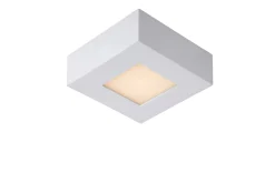 BRICE-LED - Plafonnière Badkamer - LED Dimb. - 1x8W 3000K - IP44 - Wit*Lucide Best