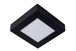 BRICE-LED - Plafonnière Badkamer - LED Dimb. - 1x15W 3000K - IP44 - Zwart*Lucide Online