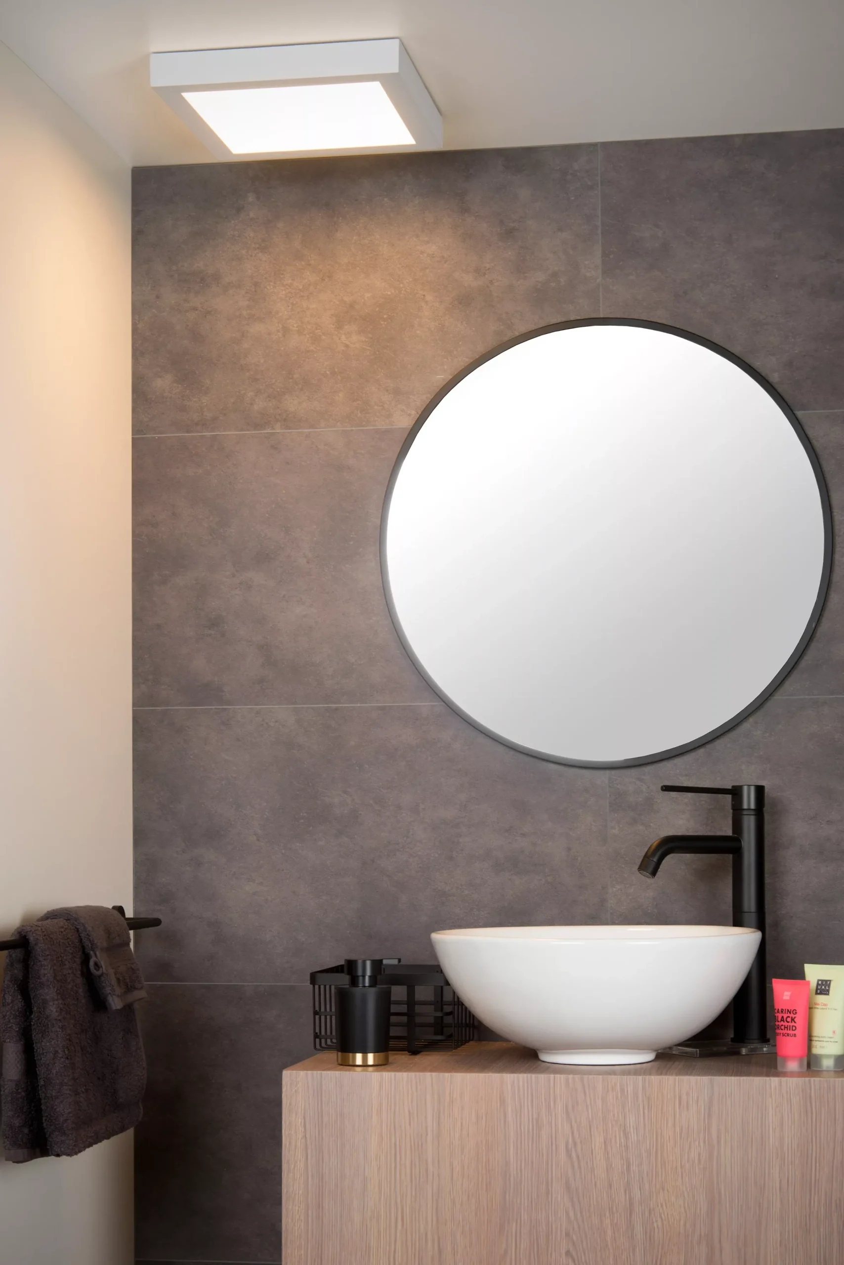 BRICE-LED - Plafonnière Badkamer - LED Dimb. - 1x30W 3000K - IP44 - Wit*Lucide Shop