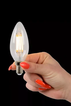 C35 - Filament lamp - Ø 3,5 cm - LED Dimb. - E14 - 1x4W 2700K - Transparant*Lucide Best