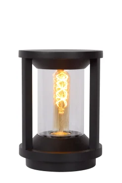 CADIX - Sokkellamp - Ø 16 cm - 1xE27 - IP65 - Zwart*Lucide Fashion