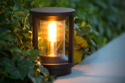 CADIX - Sokkellamp - Ø 16 cm - 1xE27 - IP65 - Zwart*Lucide Fashion