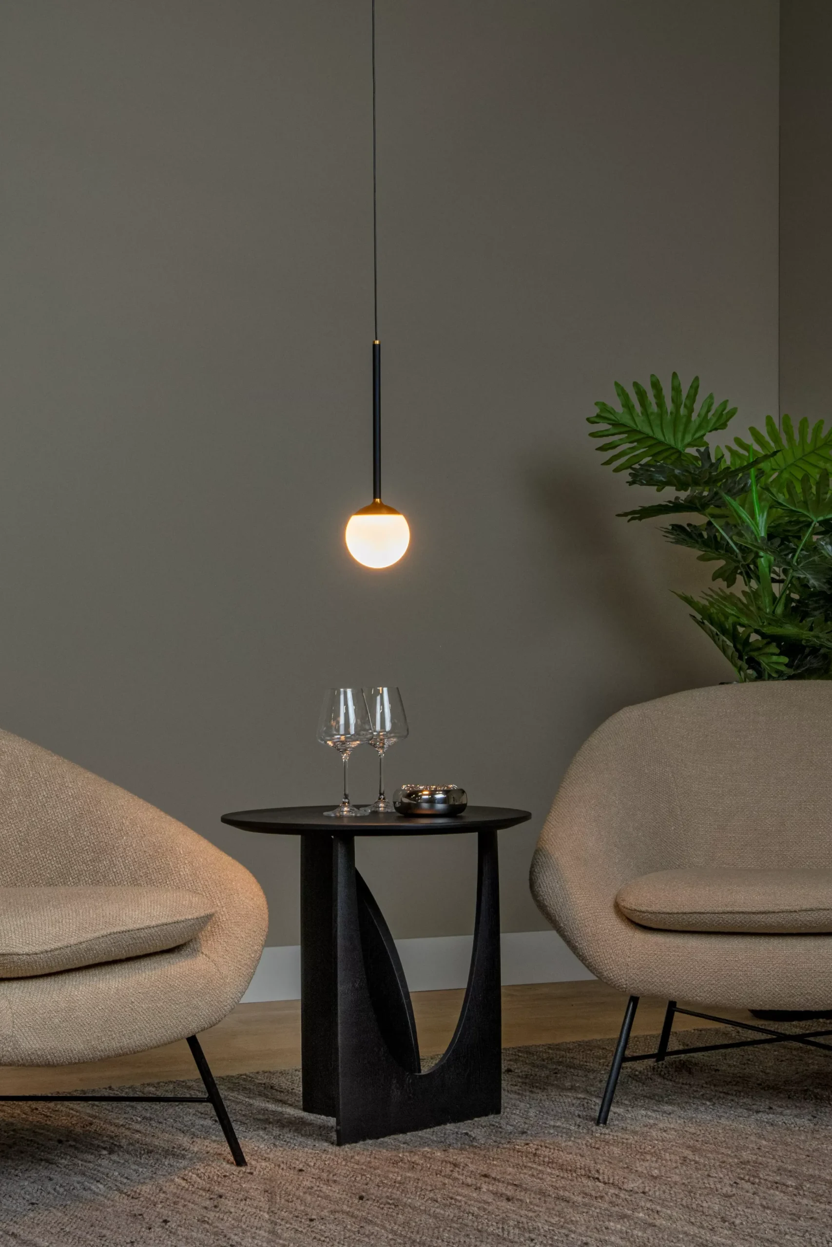 CALINA - Hanglamp - Ø 9,9 cm - LED Dimb. - 1x9W 2700K - Zwart*Lucide Flash Sale