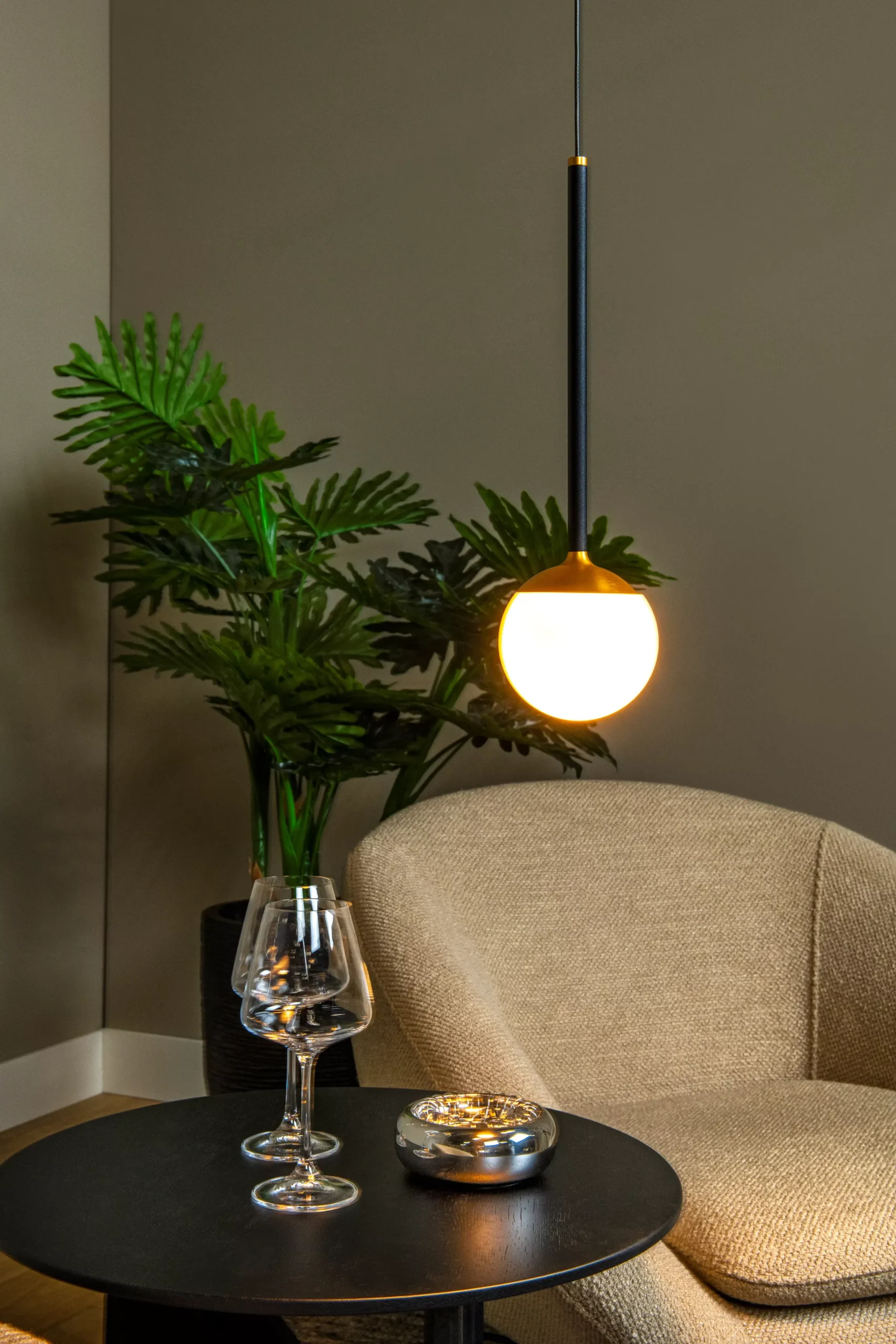 CALINA - Hanglamp - Ø 9,9 cm - LED Dimb. - 1x9W 2700K - Zwart*Lucide Flash Sale