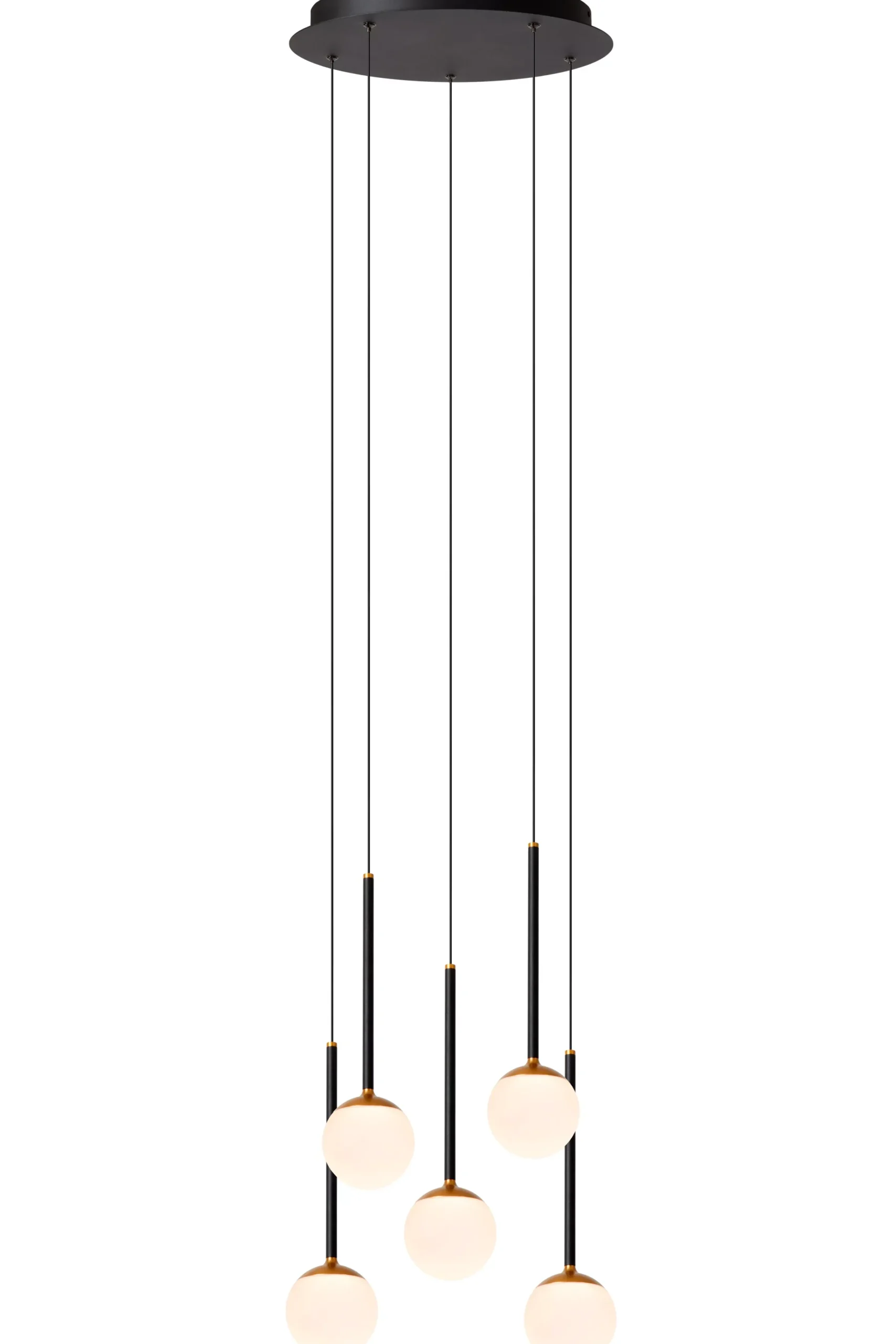 CALINA - Hanglamp - Ø 42 cm - LED Dimb. - 5x8,2W 2700K - Zwart*Lucide Clearance