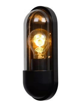 CAPSULE - Wandlamp Binnen/Buiten - 1xE27 - IP54 - Zwart*Lucide Cheap