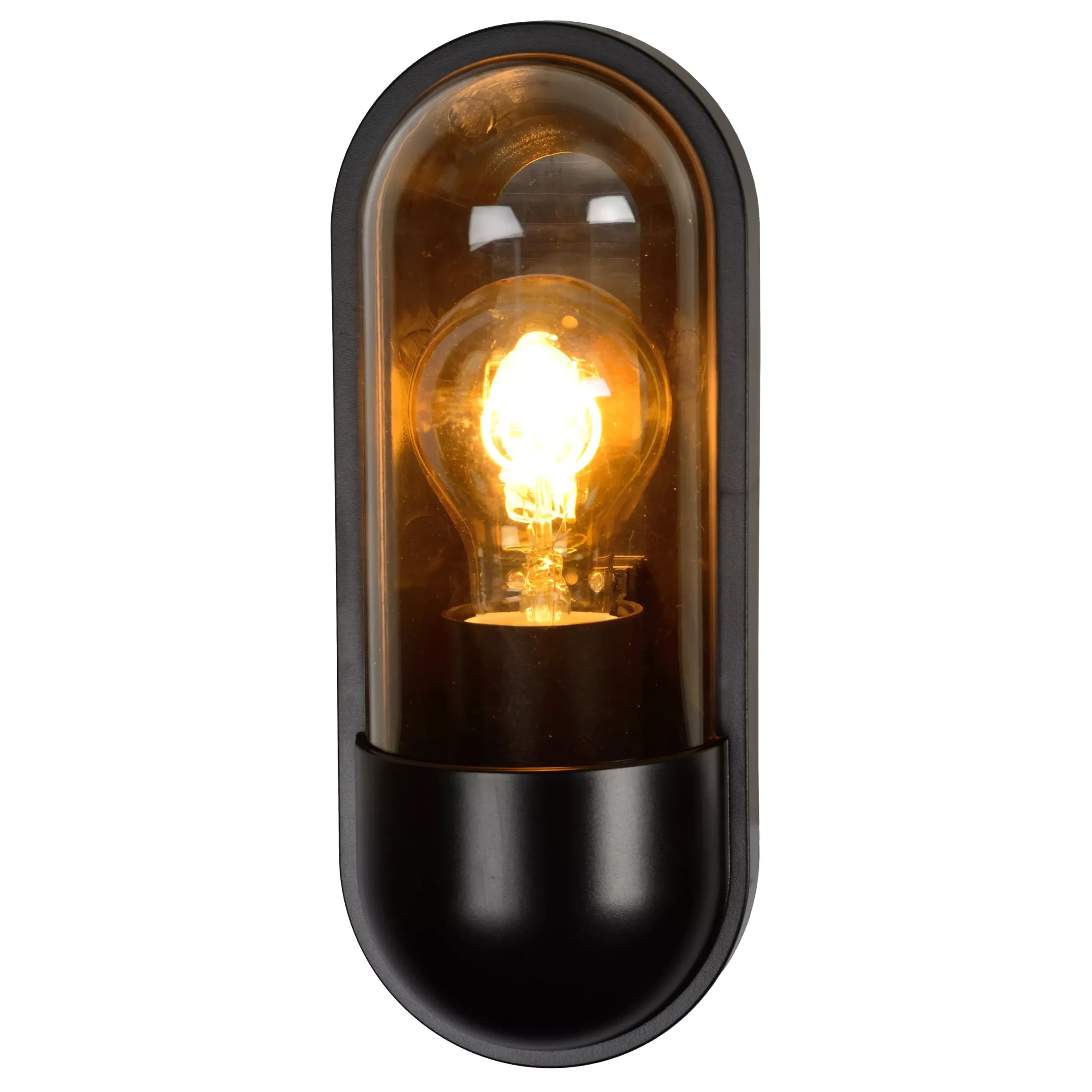 CAPSULE - Wandlamp Binnen/Buiten - 1xE27 - IP54 - Zwart*Lucide Cheap