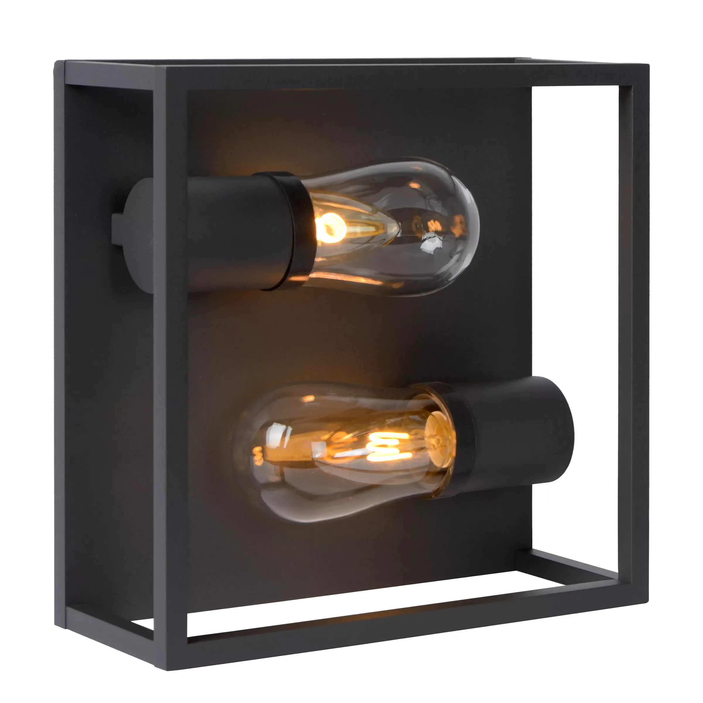 CARLYN - Plafonnière Badkamer - 2xE14 - IP54 - Zwart*Lucide Best Sale