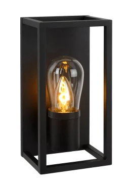 CARLYN - Wandlamp Badkamer - 1xE14 - IP54 - Zwart*Lucide Discount