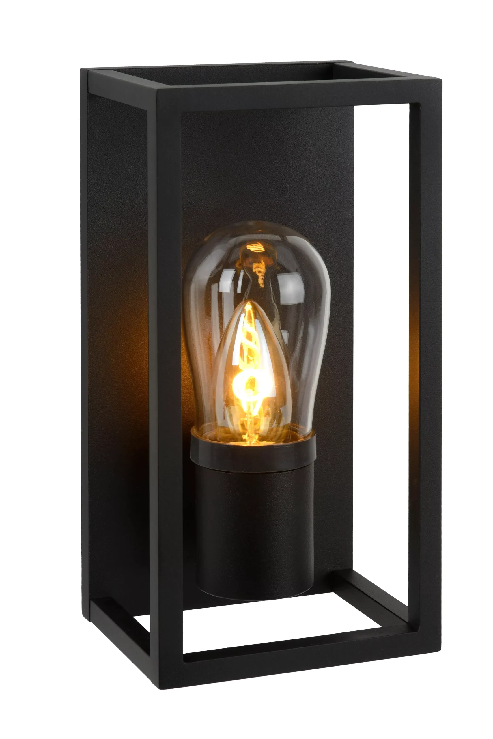 CARLYN - Wandlamp Badkamer - 1xE14 - IP54 - Zwart*Lucide Discount