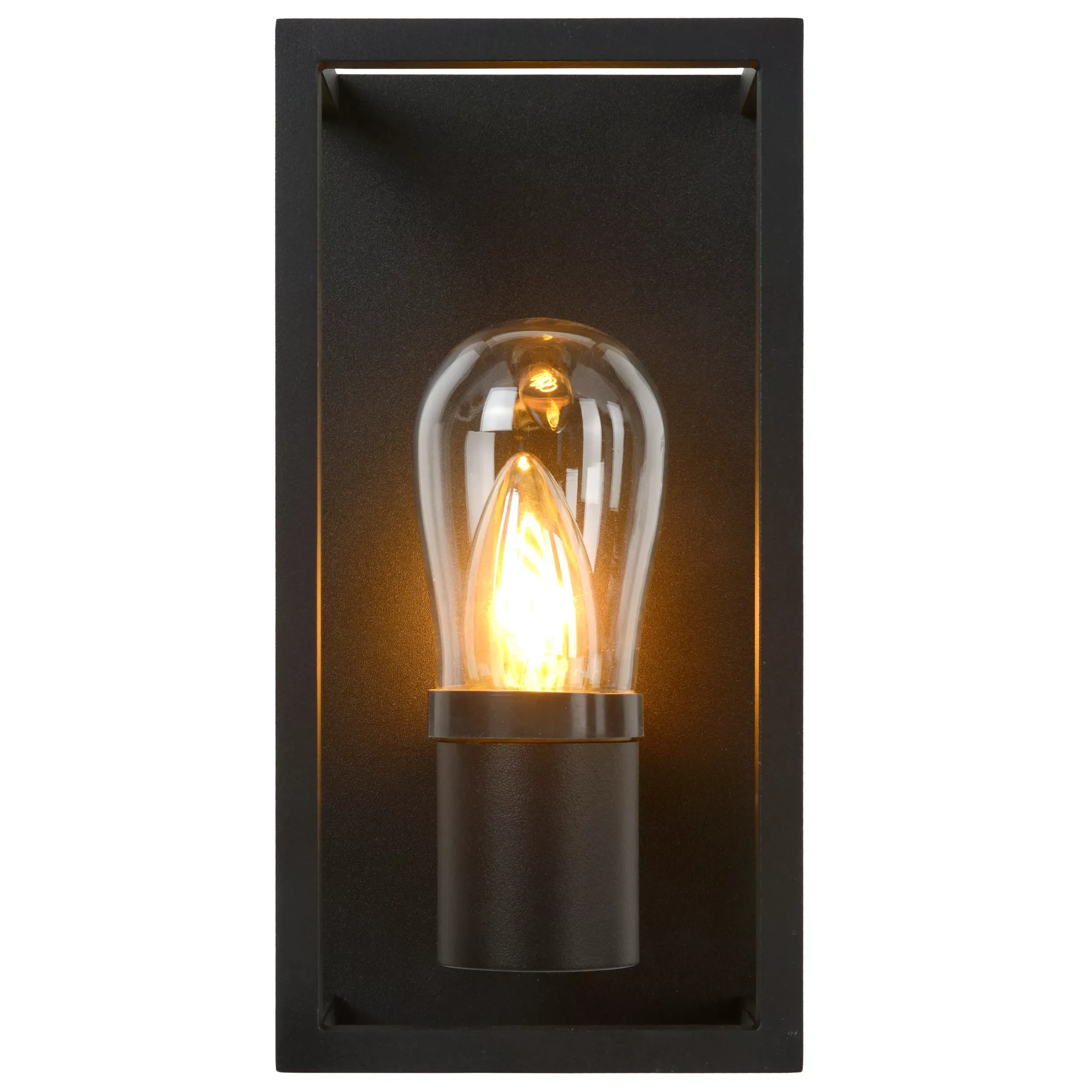 CARLYN - Wandlamp Badkamer - 1xE14 - IP54 - Zwart*Lucide Discount