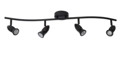 CARO - Plafondspot - 4xGU10 - Zwart*Lucide Discount