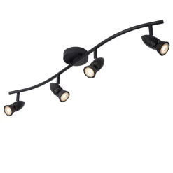 CARO - Plafondspot - 4xGU10 - Zwart*Lucide Discount