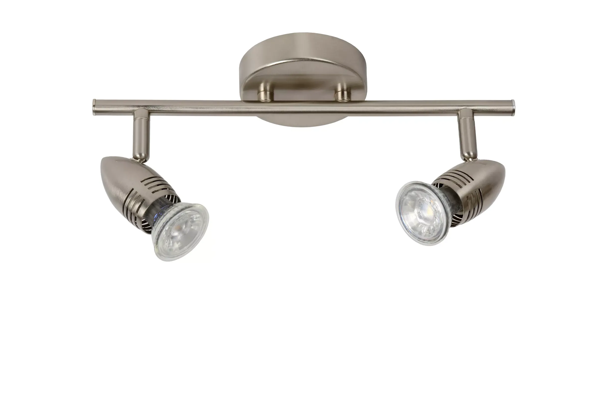 CARO-LED - Plafondspot - LED - GU10 - 2x5W 2700K - Mat chroom*Lucide New