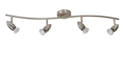 CARO-LED - Plafondspot - LED - GU10 - 4x5W 2700K - Mat chroom*Lucide New