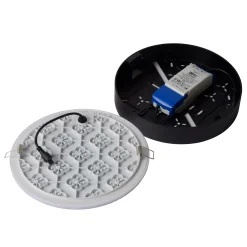 CERES-LED - Plafonnière Badkamer - Ø 21,5 cm - LED Dimb. - 1x30W 3000K - IP44 - Zwart*Lucide Sale