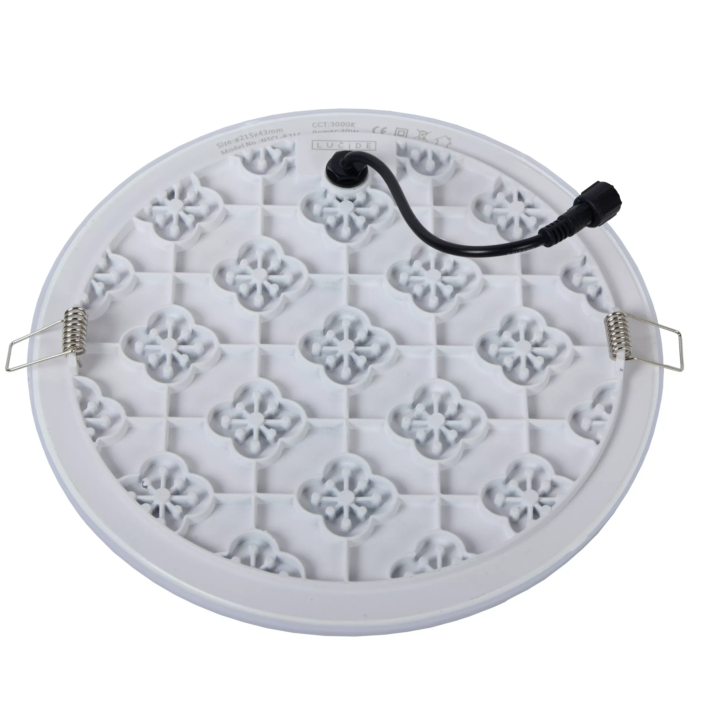 CERES-LED - Plafonnière Badkamer - Ø 21,5 cm - LED Dimb. - 1x30W 3000K - IP44 - Wit*Lucide Hot