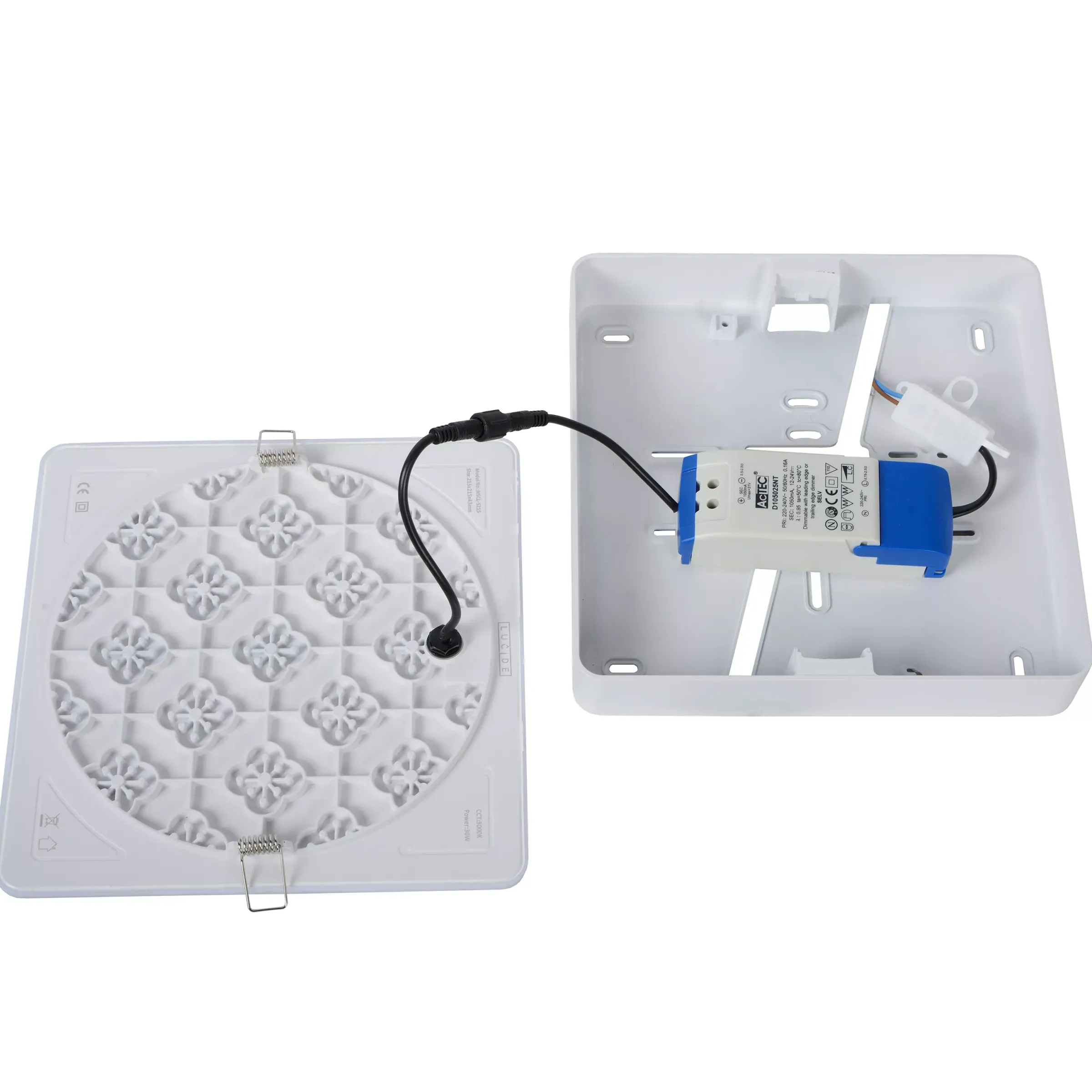 CERES-LED - Plafonnière Badkamer - LED Dimb. - 1x30W 3000K - IP44 - Wit*Lucide Shop