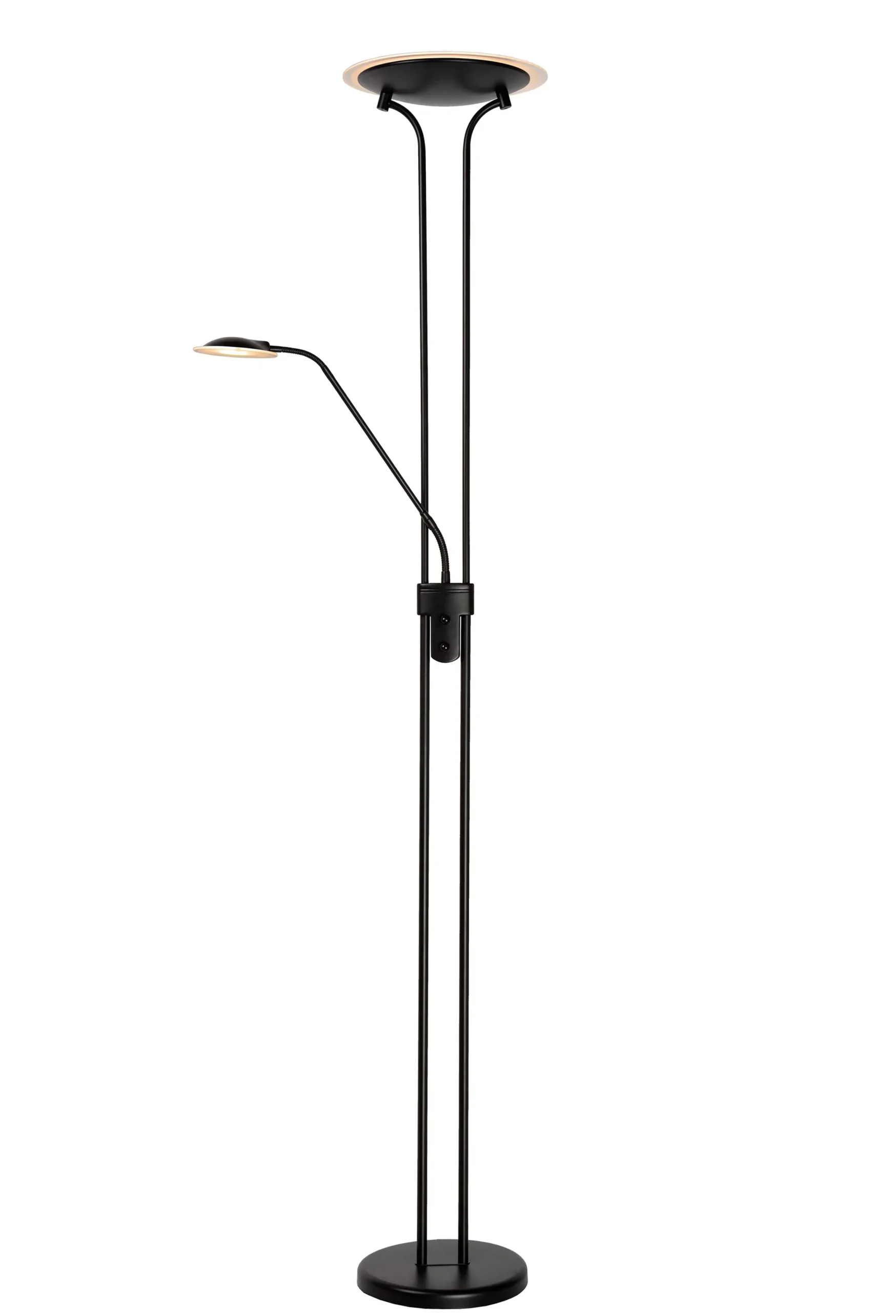 CHAMPION-LED - Leeslamp - Ø 30 cm - LED Dimb. - 3000K - Zwart*Lucide Outlet