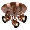 CIGAL - Plafondspot - LED - GU10 - 3x5W 2700K - Koper*Lucide Clearance